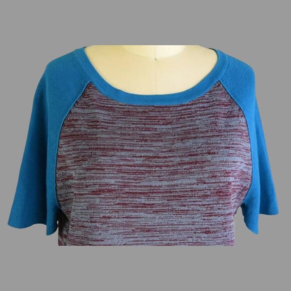 SI-IAE NWT STRIPED COLORBLOCK SHORT SLEEVE SWEATER - Picture 2 of 7